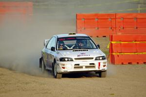 Blake Lind / Tricia Lind Subaru Impreza on SS1.