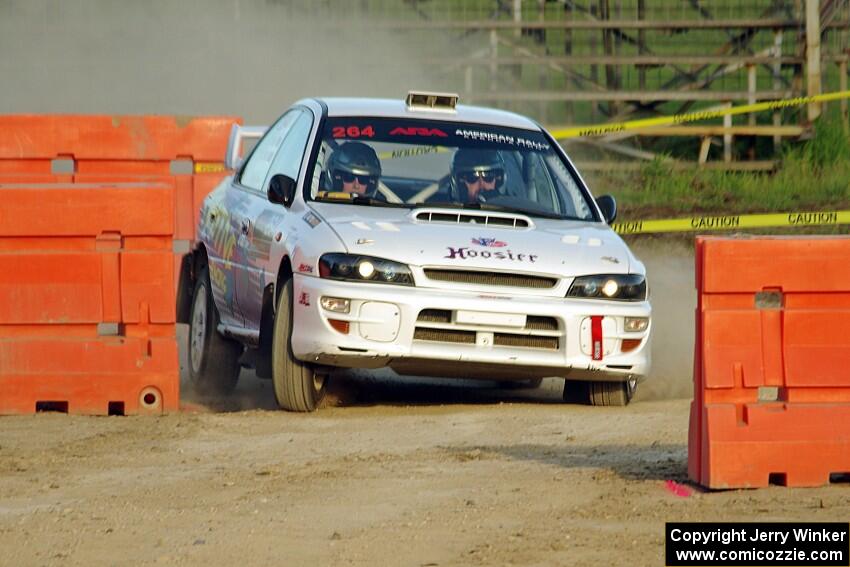 Blake Lind / Tricia Lind Subaru Impreza on SS1.