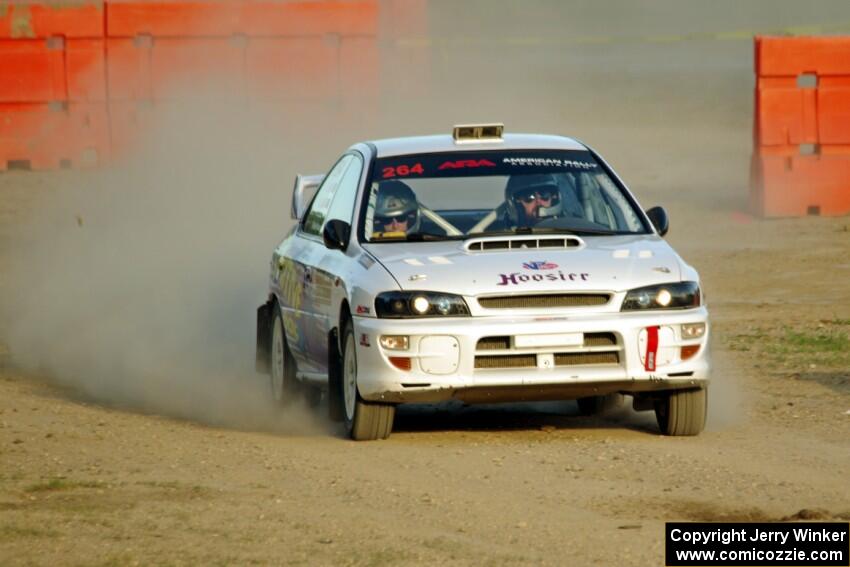 Blake Lind / Tricia Lind Subaru Impreza on SS1.