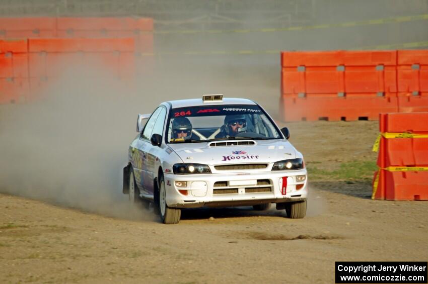 Blake Lind / Tricia Lind Subaru Impreza on SS1.