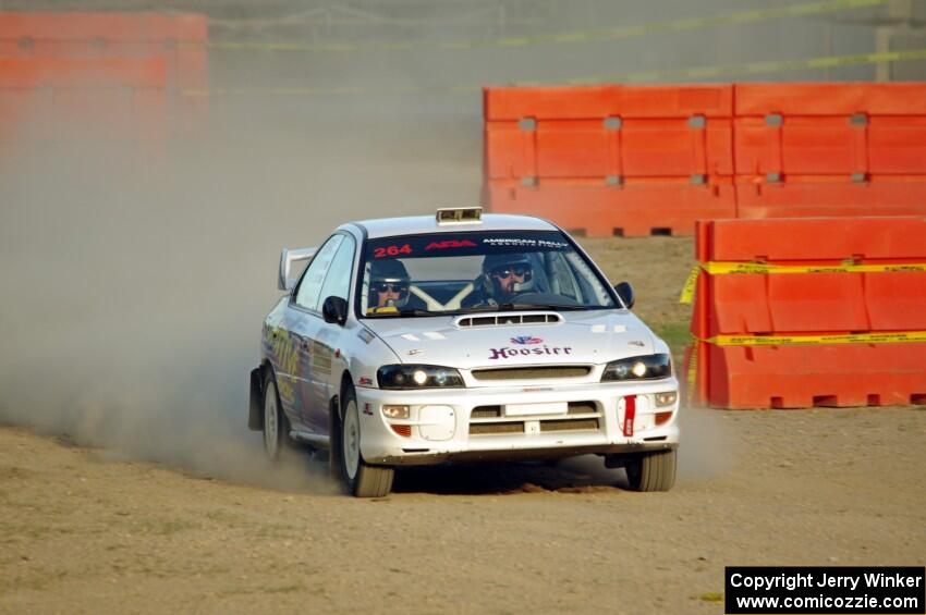 Blake Lind / Tricia Lind Subaru Impreza on SS1.