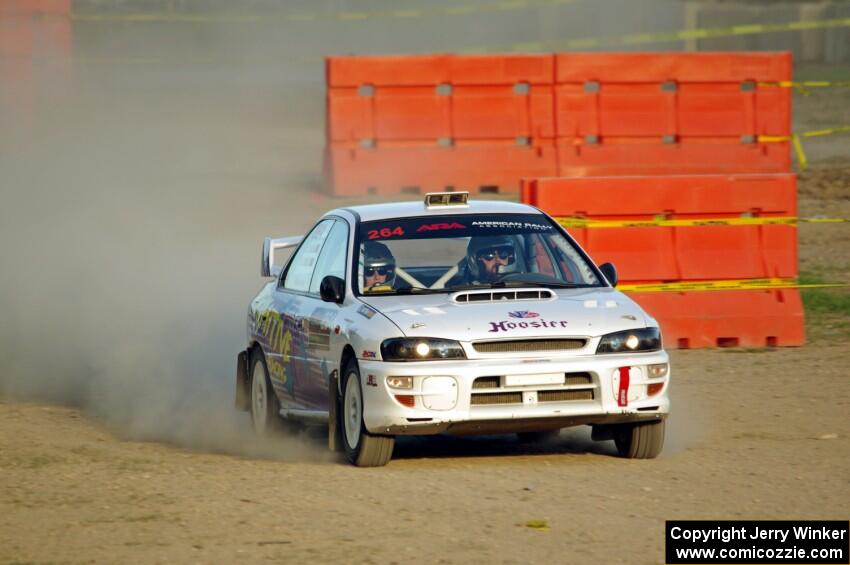 Blake Lind / Tricia Lind Subaru Impreza on SS1.