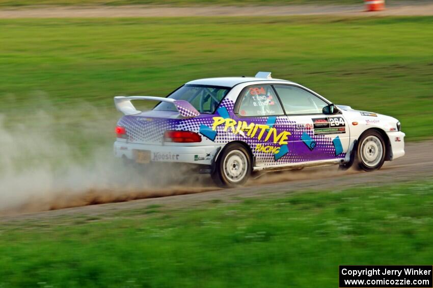 Blake Lind / Tricia Lind Subaru Impreza on SS1.