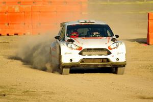 Frank Cunningham / Martin Brady Ford Fiesta on SS1.