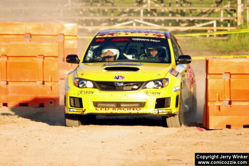 Lauchlin O'Sullivan / Scott Putnam Subaru WRX STi on SS1.