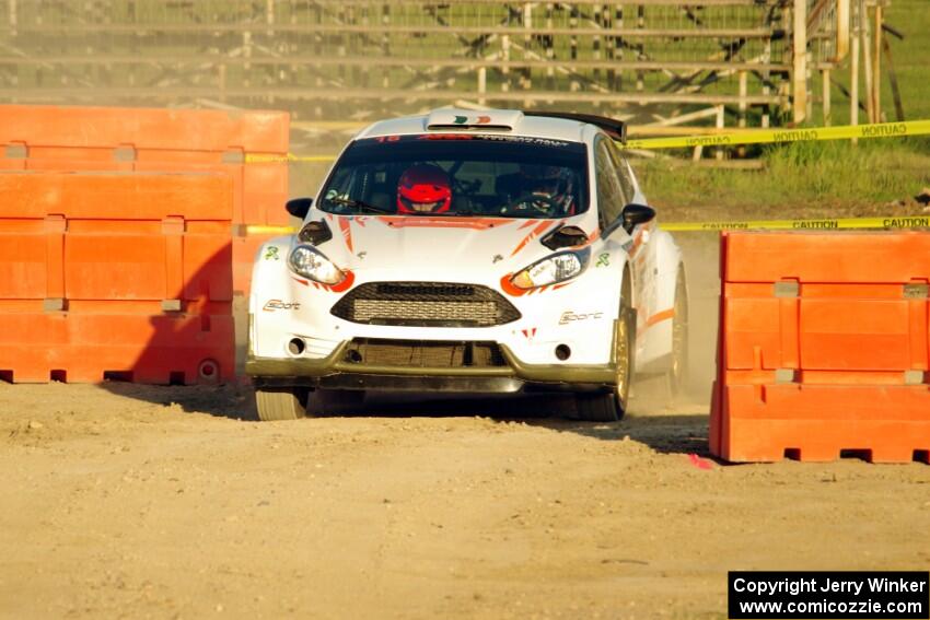 Frank Cunningham / Martin Brady Ford Fiesta on SS1.