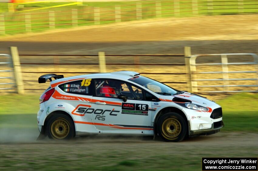 Frank Cunningham / Martin Brady Ford Fiesta on SS1.