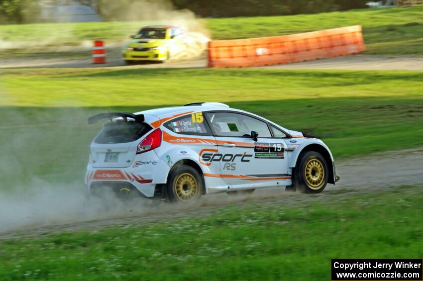 Frank Cunningham / Martin Brady Ford Fiesta on SS1.