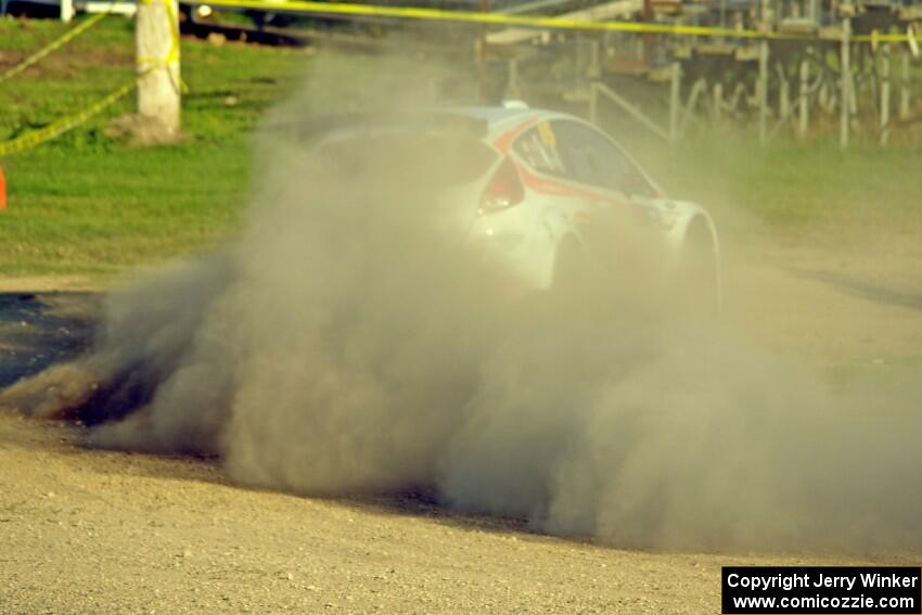 Frank Cunningham / Martin Brady Ford Fiesta on SS1.