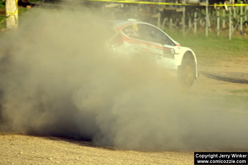 Frank Cunningham / Martin Brady Ford Fiesta on SS1.