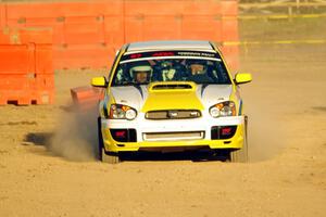 Mark Williams / Steve Harrell Subaru WRX STi on SS1.