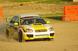 Mark Williams / Steve Harrell Subaru WRX STi on SS1.