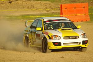 Mark Williams / Steve Harrell Subaru WRX STi on SS1.