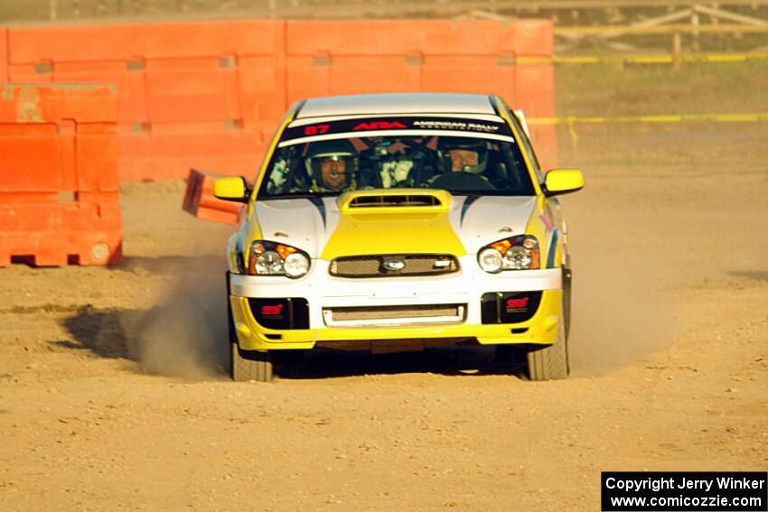 Mark Williams / Steve Harrell Subaru WRX STi on SS1.