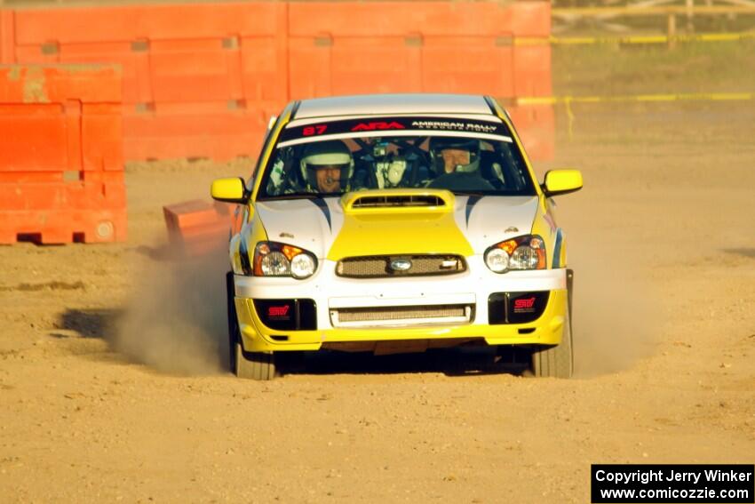 Mark Williams / Steve Harrell Subaru WRX STi on SS1.