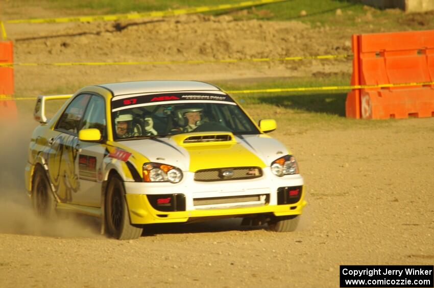 Mark Williams / Steve Harrell Subaru WRX STi on SS1.