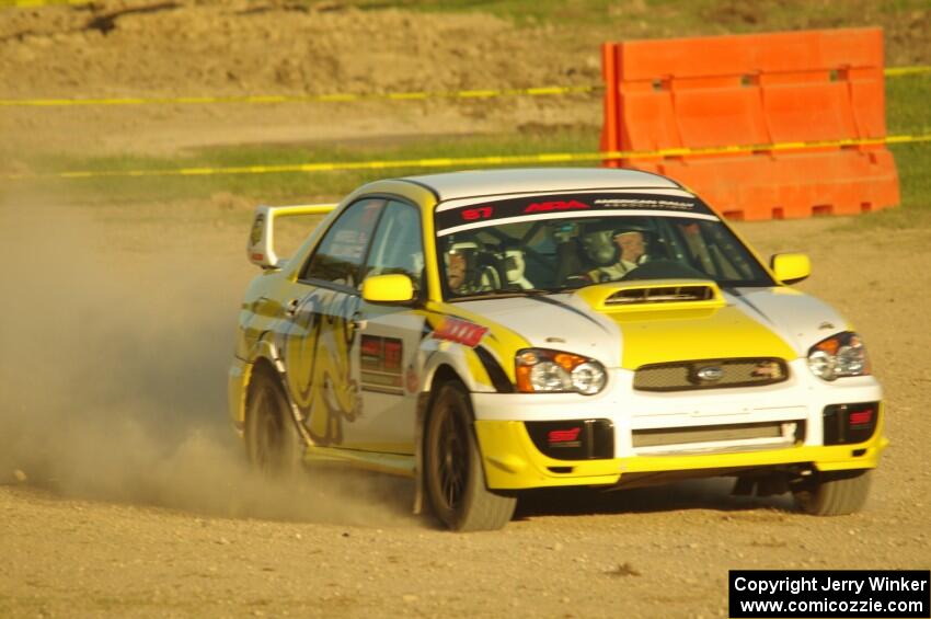 Mark Williams / Steve Harrell Subaru WRX STi on SS1.