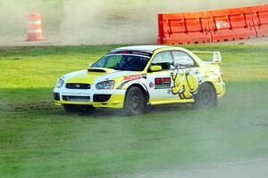 Mark Williams / Steve Harrell Subaru WRX STi on SS1.