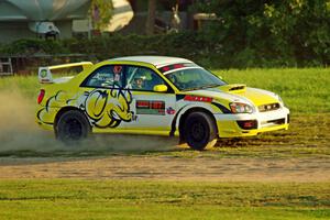 Mark Williams / Steve Harrell Subaru WRX STi on SS2.