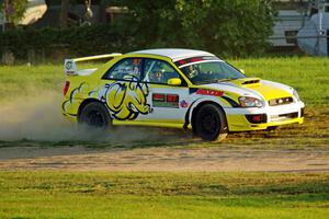 Mark Williams / Steve Harrell Subaru WRX STi on SS2.