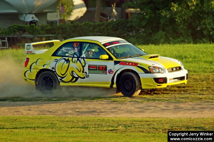 Mark Williams / Steve Harrell Subaru WRX STi on SS2.