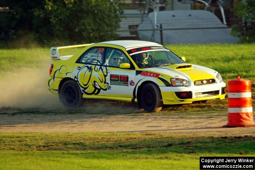 Mark Williams / Steve Harrell Subaru WRX STi on SS2.