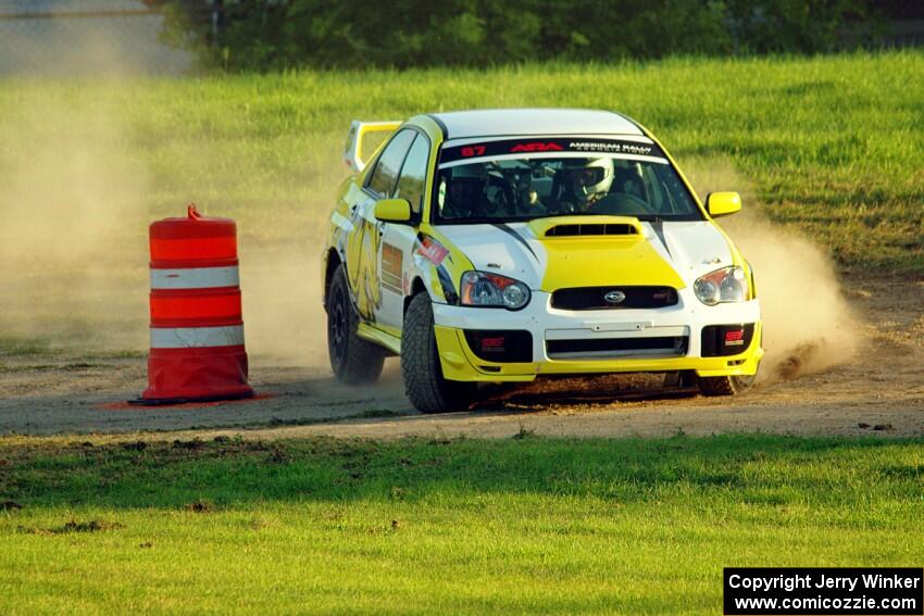 Mark Williams / Steve Harrell Subaru WRX STi on SS2.