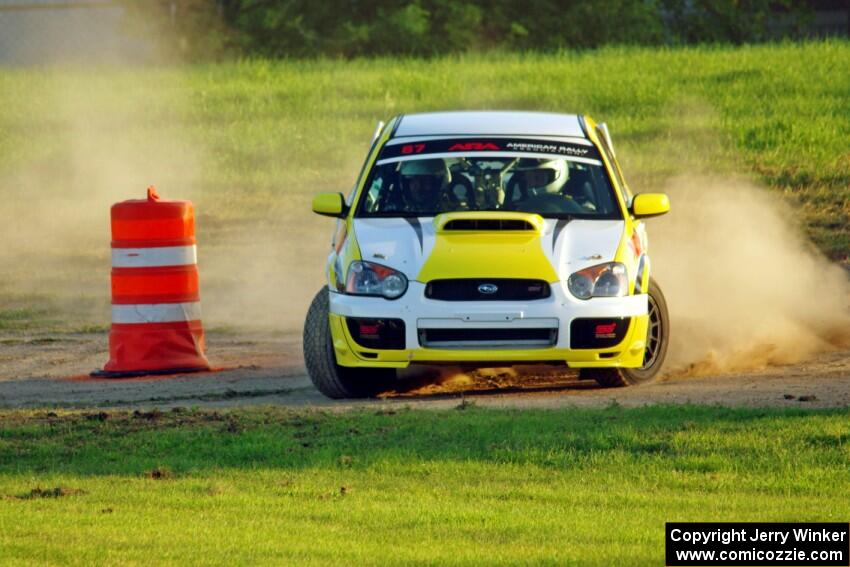 Mark Williams / Steve Harrell Subaru WRX STi on SS2.