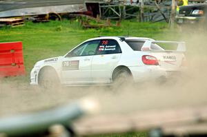 Krystian Ostrowski / Michael Szewczyk Subaru WRX STi on SS1.