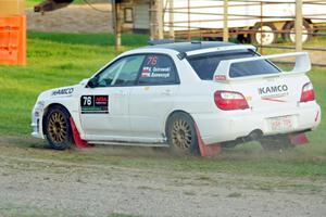 Krystian Ostrowski / Michael Szewczyk Subaru WRX STi on SS1.