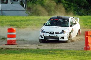 Krystian Ostrowski / Michael Szewczyk Subaru WRX STi on SS2.