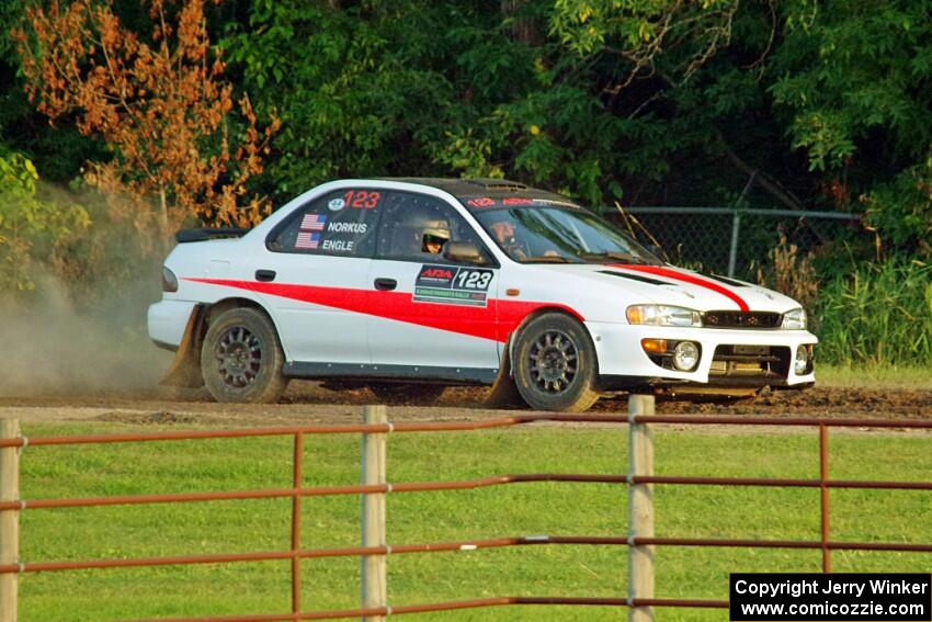 Mike Engle / Danny Norkus Subaru Impreza 2.5RS on SS2.