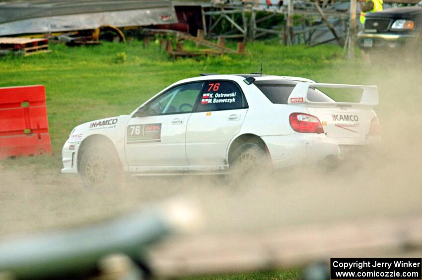 Krystian Ostrowski / Michael Szewczyk Subaru WRX STi on SS1.