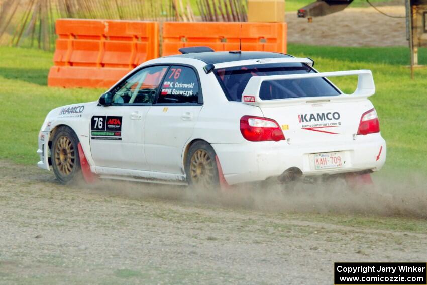 Krystian Ostrowski / Michael Szewczyk Subaru WRX STi on SS1.