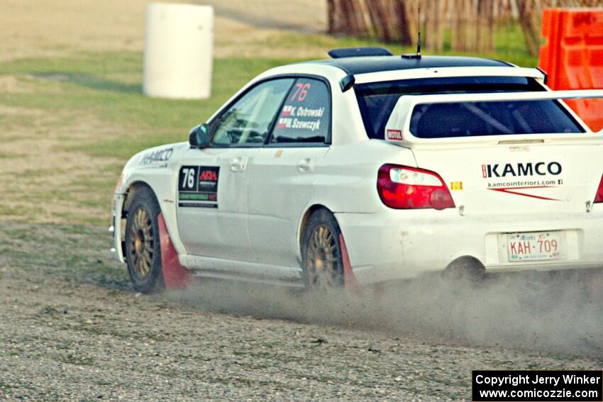 Krystian Ostrowski / Michael Szewczyk Subaru WRX STi on SS1.