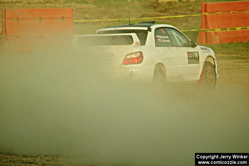 Krystian Ostrowski / Michael Szewczyk Subaru WRX STi on SS1.