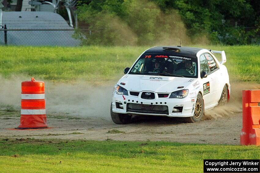 Krystian Ostrowski / Michael Szewczyk Subaru WRX STi on SS2.