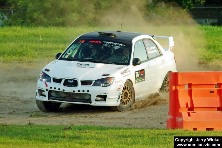 Krystian Ostrowski / Michael Szewczyk Subaru WRX STi on SS2.