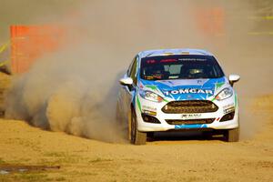 Keanna Erickson-Chang / Alex Gelsomino Ford Fiesta R1+ on SS1.