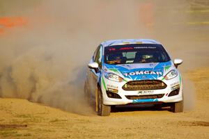 Keanna Erickson-Chang / Alex Gelsomino Ford Fiesta R1+ on SS1.