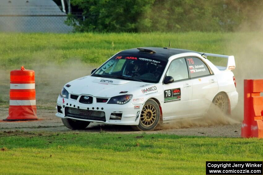 Krystian Ostrowski / Michael Szewczyk Subaru WRX STi on SS2.