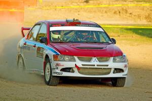 Brad Morris / Doug Nagy Mitsubishi Lancer on SS1.