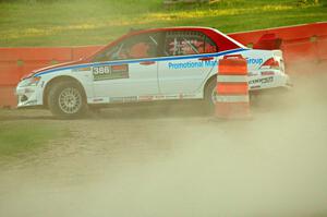 Brad Morris / Doug Nagy Mitsubishi Lancer on SS1.