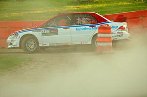 Brad Morris / Doug Nagy Mitsubishi Lancer on SS1.