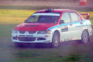 Brad Morris / Doug Nagy Mitsubishi Lancer on SS1.