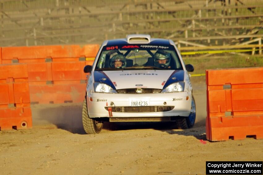 Chris Miller / Michelle Miller Ford Focus ZX3 on SS1.