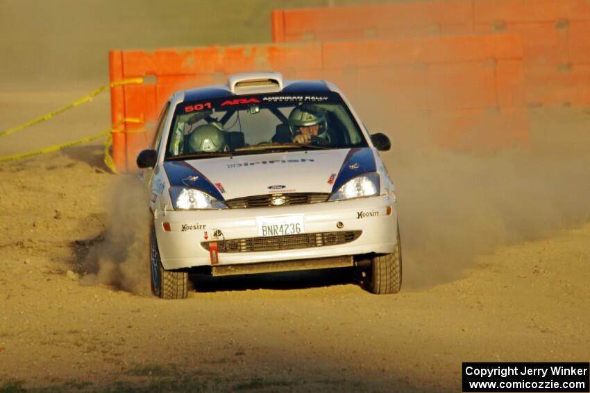 Chris Miller / Michelle Miller Ford Focus ZX3 on SS1.