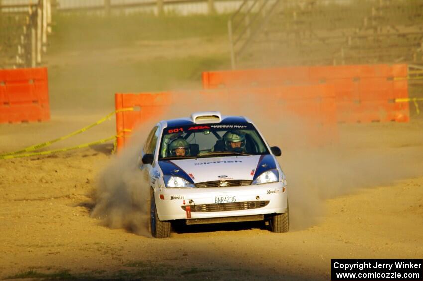 Chris Miller / Michelle Miller Ford Focus ZX3 on SS1.
