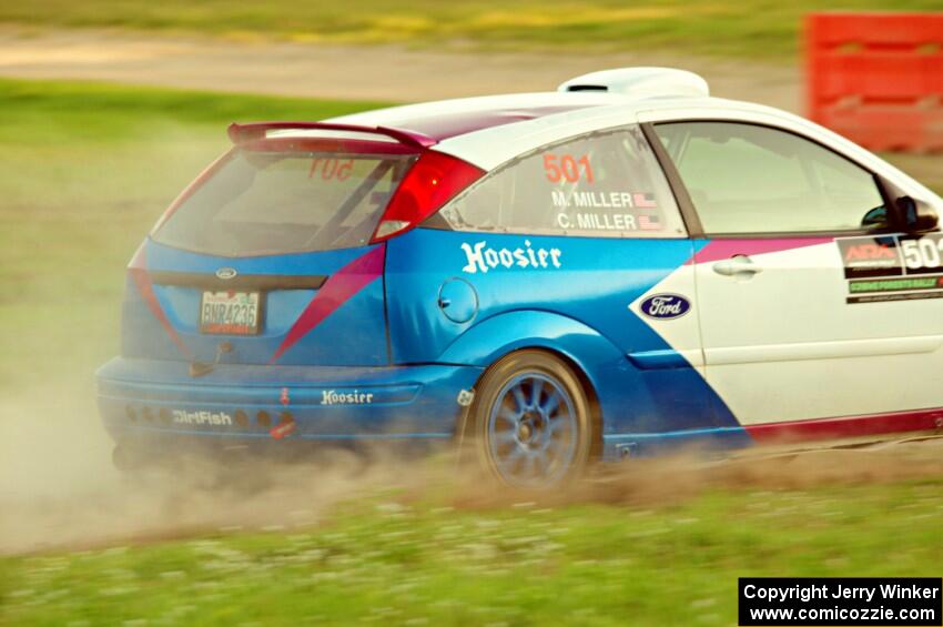 Chris Miller / Michelle Miller Ford Focus ZX3 on SS1.
