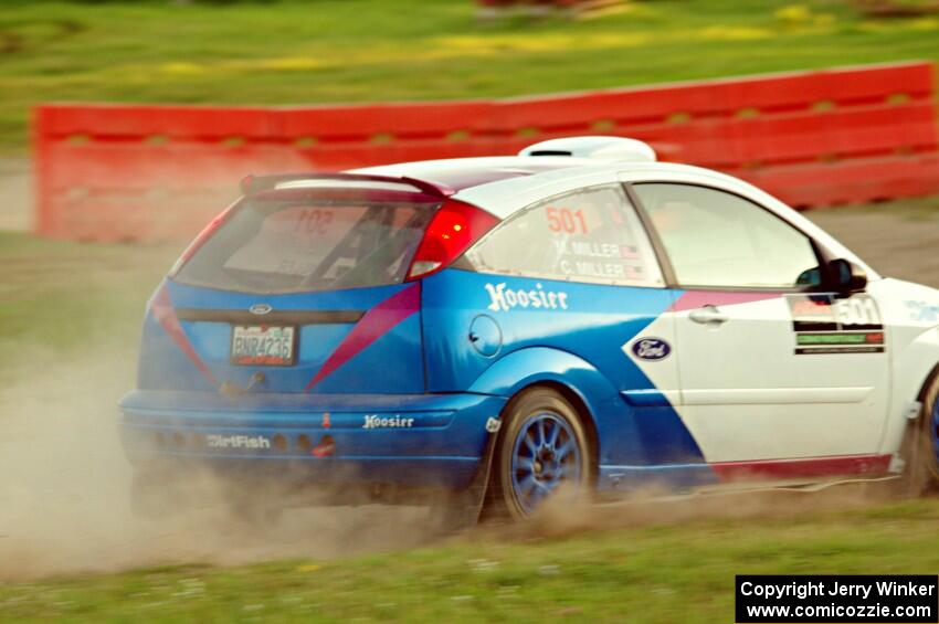 Chris Miller / Michelle Miller Ford Focus ZX3 on SS1.